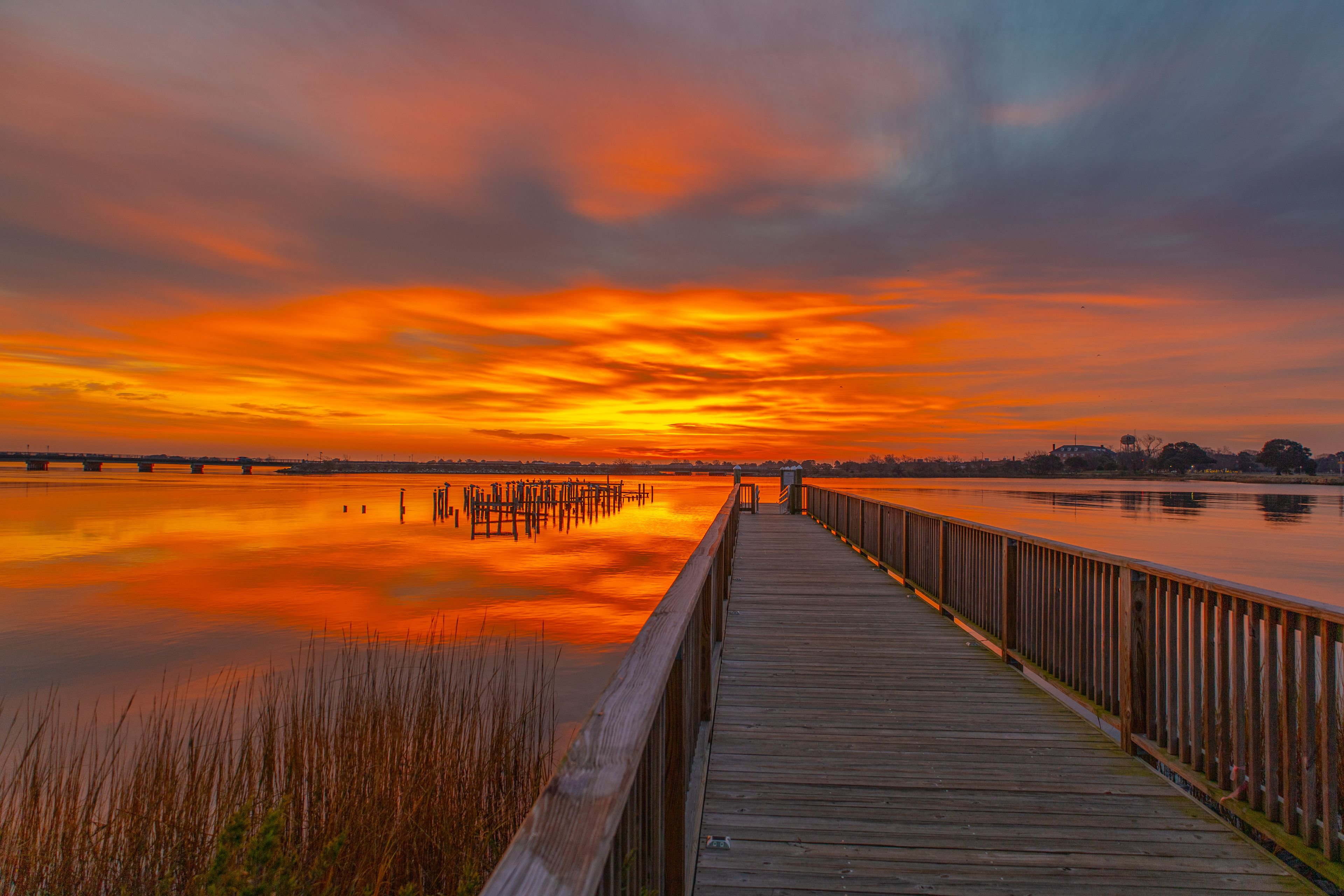 Glorious sunrise at Phoebus Pier