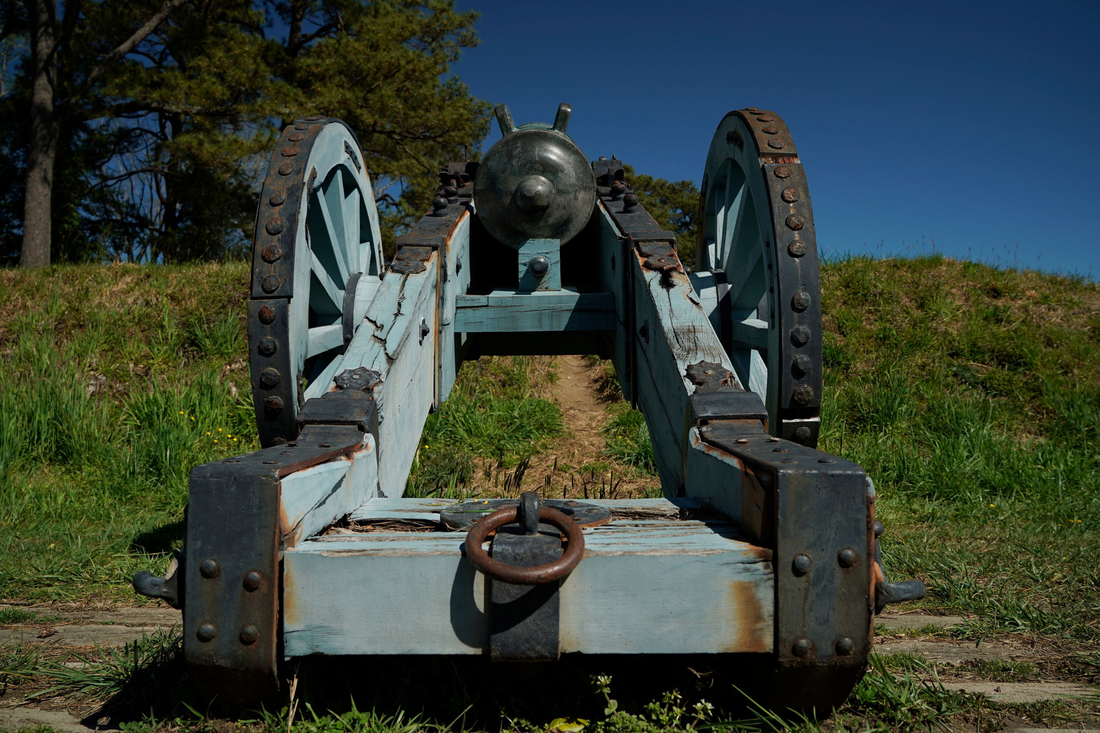Grand French Battery at the Yorktown Battlefield in the State of Virginia