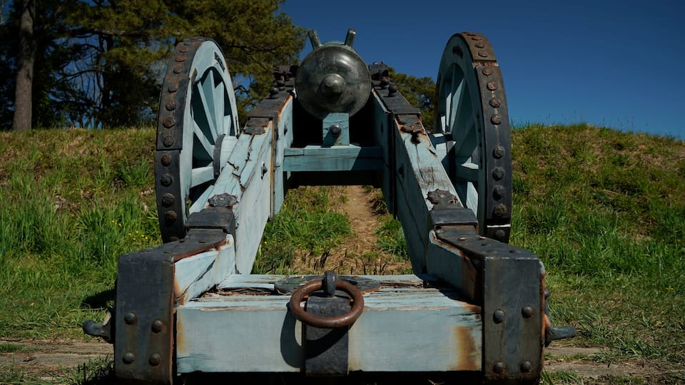 Grand French Battery at the Yorktown Battlefield in the State of Virginia