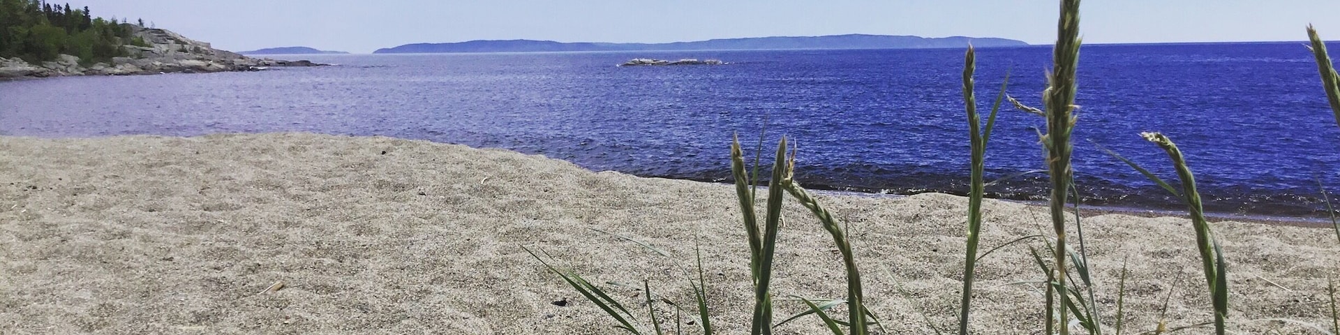 Beautiful beach on the shores of Lake Superior