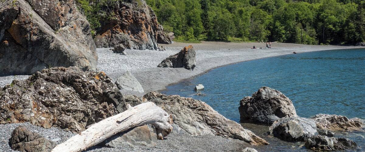 Really cool spot on Lake Superior close to the death valley section of the Casque Isles Hiking Trail.