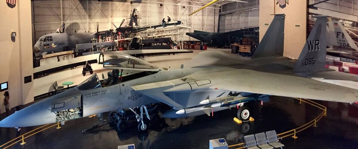 Looking down on the F15.