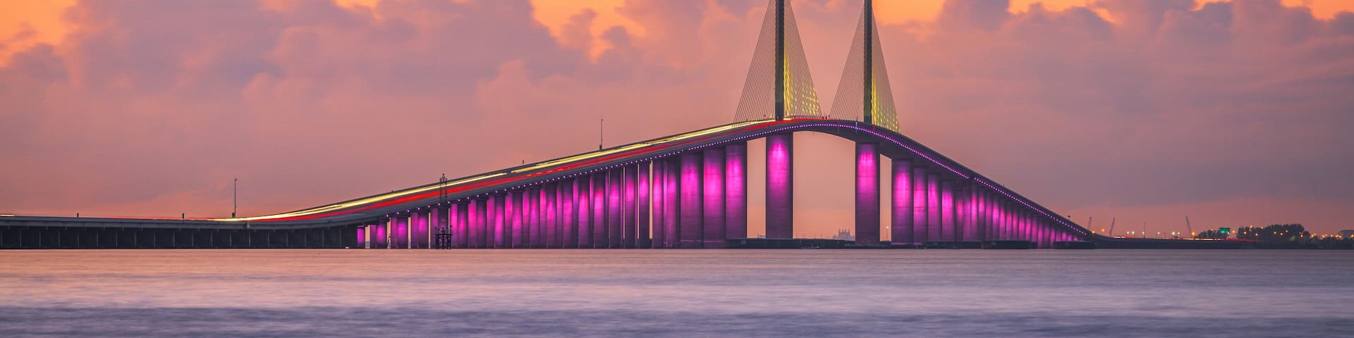 Sunshine Skyway Bridge at Dusk 709