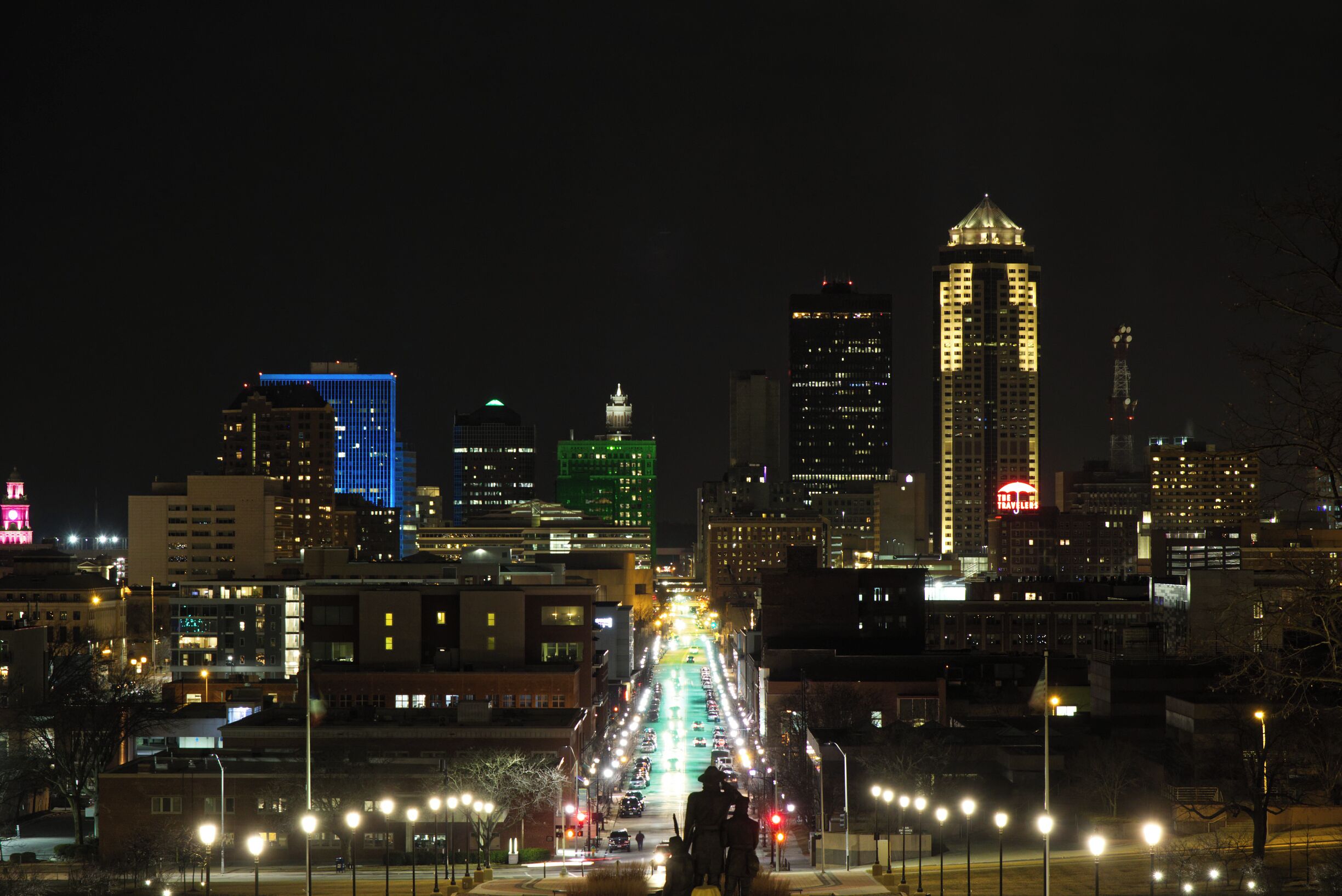 View into downtown from the Capitol Building.

#capitol #desmoines #city #downtown