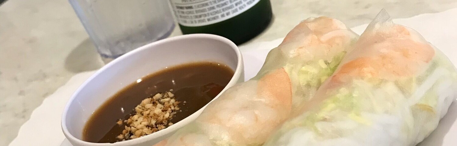 It’s the simple things that make a great dinner. Perfect spring rolls and cold beer are a great start!