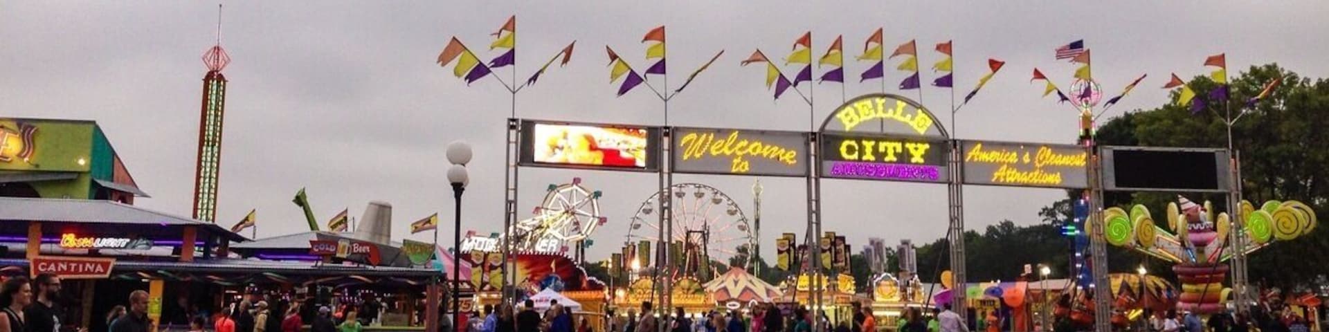 Went to Des Moines the day the fair opened, they have great food, and some awesome animal exhibits as well as the rides and expos. Definitely worth a trip!