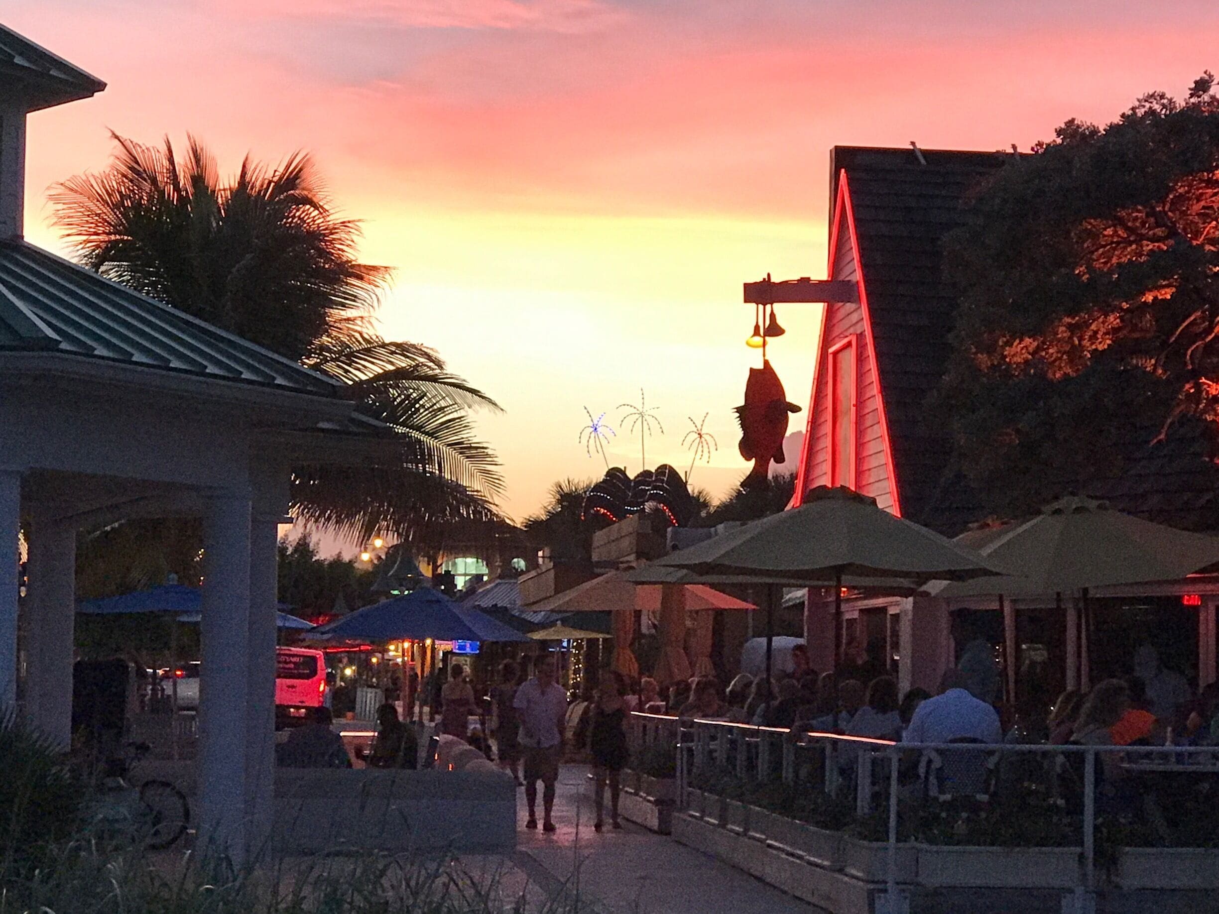 Beautiful sunset by the Pier