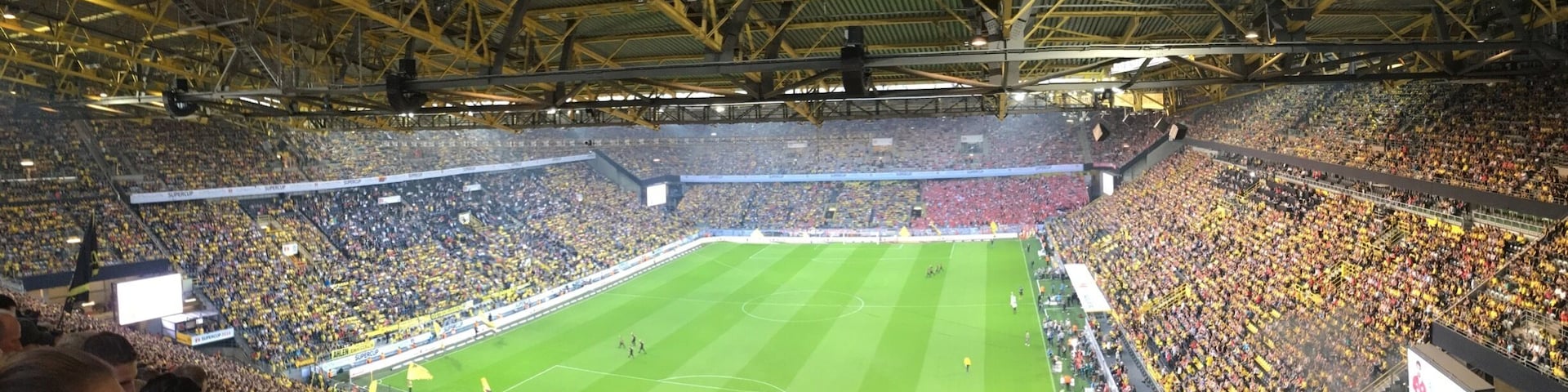 Germany Super Cup Final FCB vs BvB. From the yellow wall.