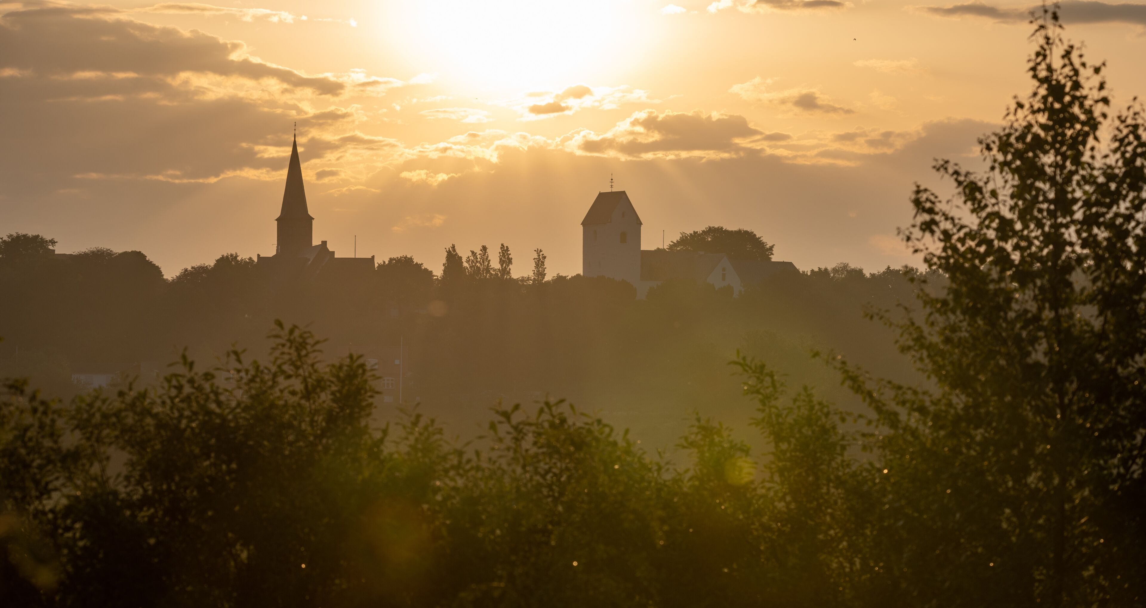 Church view Skive Ådal Denmark 