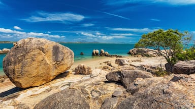 Horseshoe Bay at Bowen - iconic beach with granite rocks, north Queensland, Australia