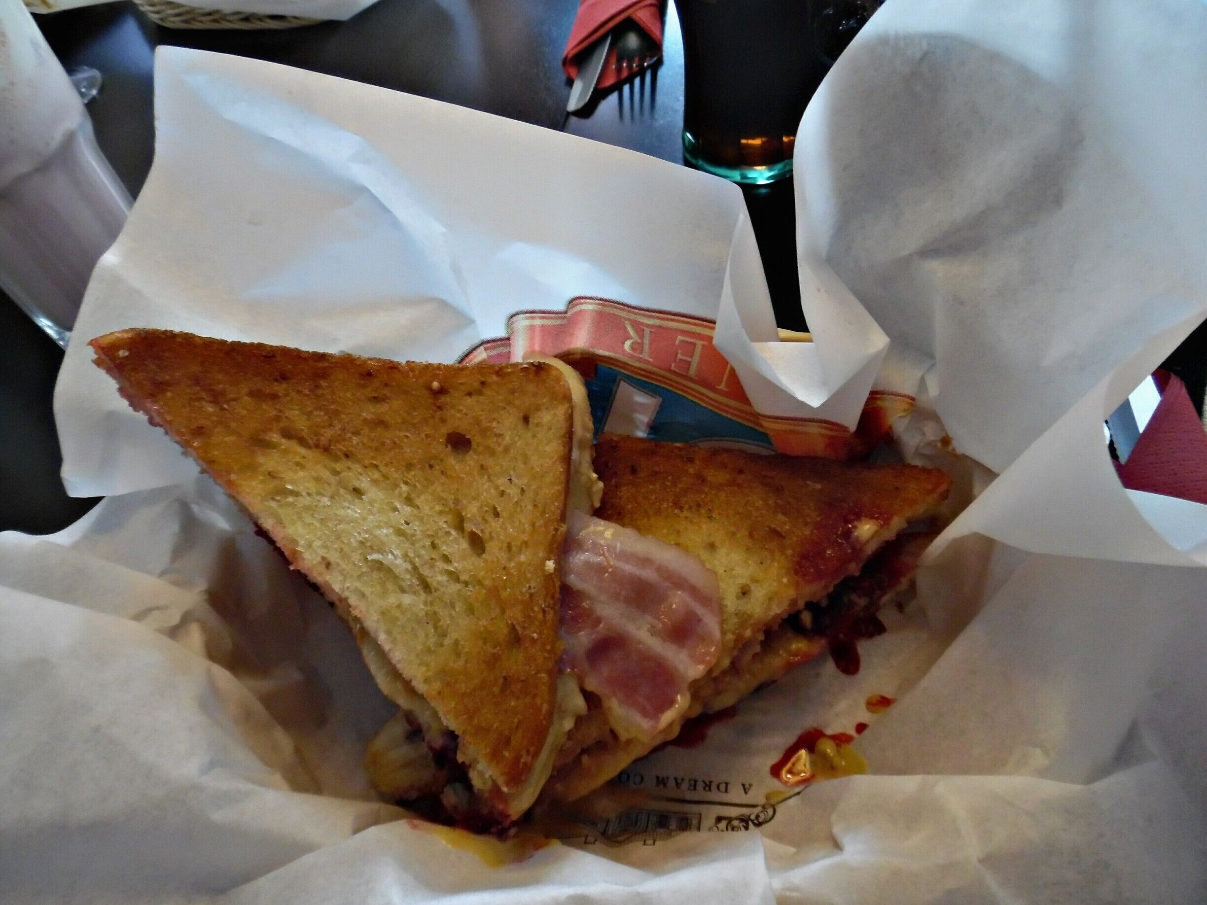 Try Elvis Presley favorite sandwich with banana,peanut butter,butter and bacon filling.