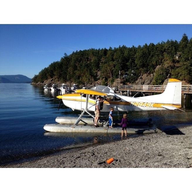 Kenmore Air out of Seattle - a fun way to access both the grandeur and remote spots of the San Juan Islands. $149 one way.