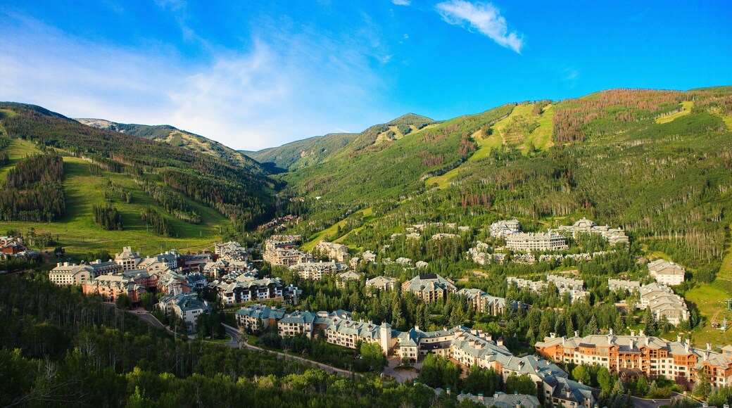 Beaver Creek which includes landscape views, a small town or village and a city