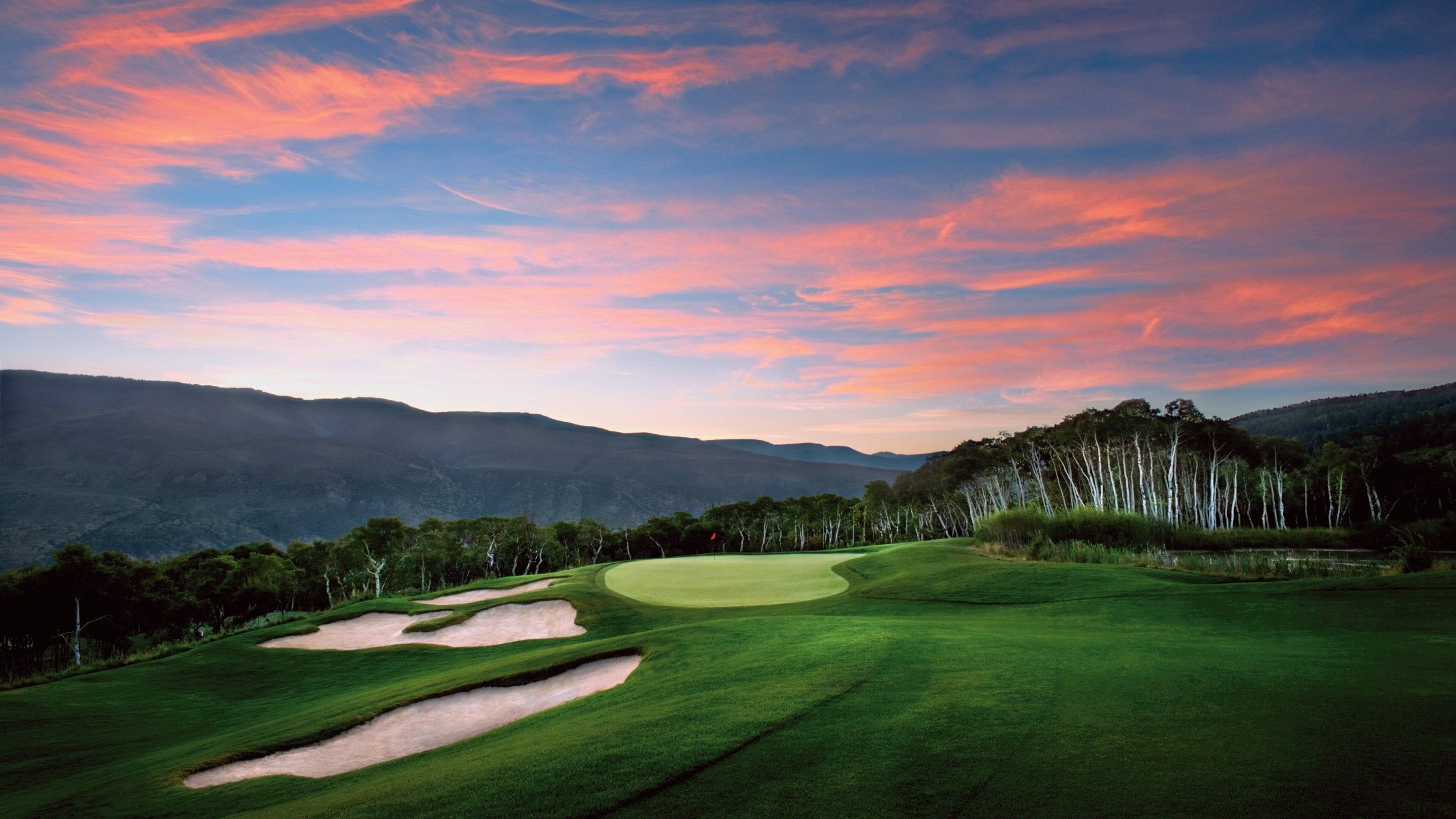 Beaver Creek featuring a sunset and golf
