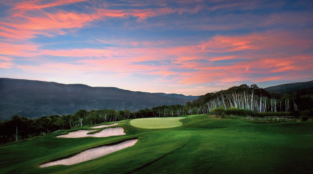 Beaver Creek featuring a sunset and golf