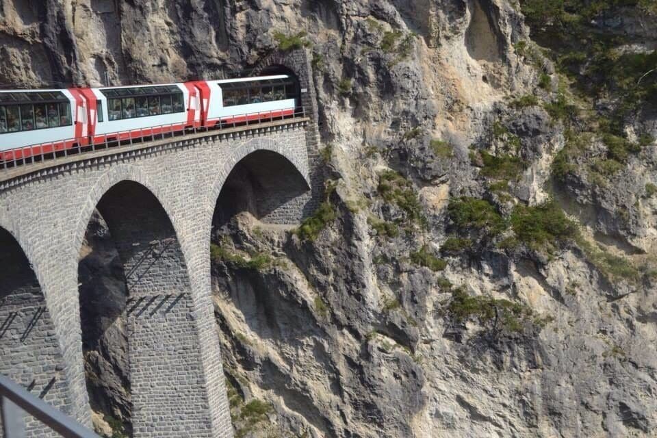 The viaduct from Glacier Express