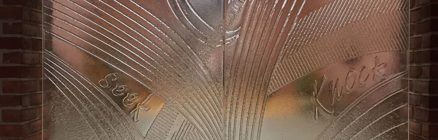 Spiritual place to remember the life Father Solanus Casey. The entry doors are etched with the words “Ask” “Seek” “Knock”