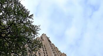 Thirty story building built in the Art Deco style of the 1920's.