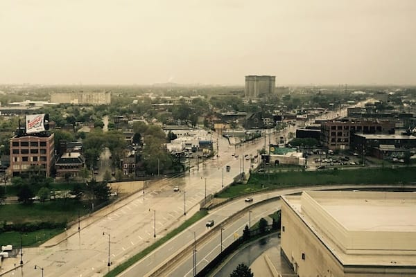 View of Corktown, Detroit from the hotel!
#Springfun