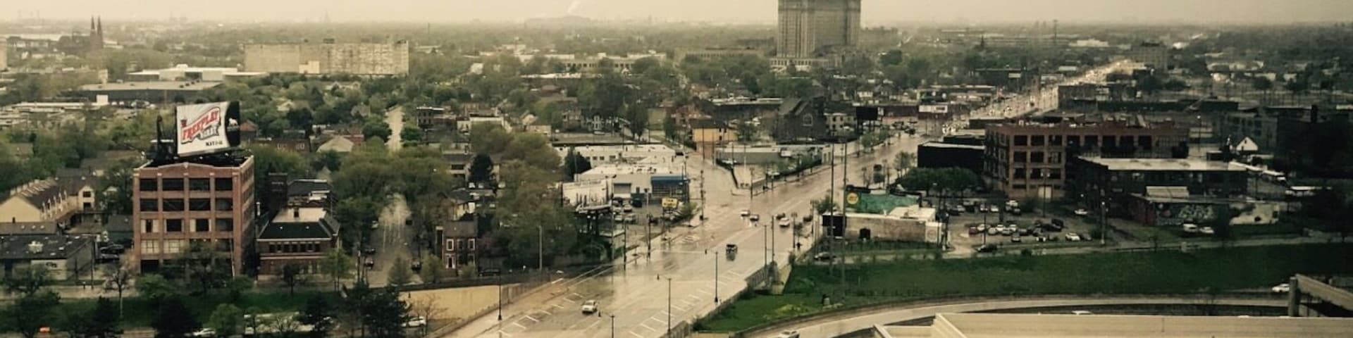 View of Corktown, Detroit from the hotel!
#Springfun