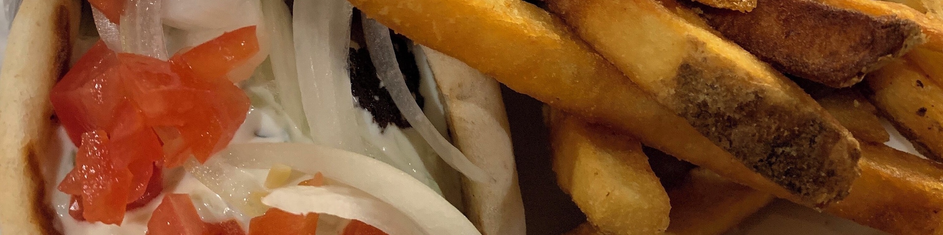 Incredible VEGAN gyro at this great little place in downtown Detroit.  I’ve been hungry for it since I had it. Got it with chili cheese fries. Yum.  The menu is entirely vegan.  What a gem.  It is in an area that looks to be actively gentrifying, so a fair number of boarded up and vacant lots, but close to tons of venues.  #OnTheRoad