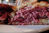 We needed some comfort food so we headed over to Maccabees in Midtown. I'd say we found it - Potato pancake sandwich filled with corned beef.