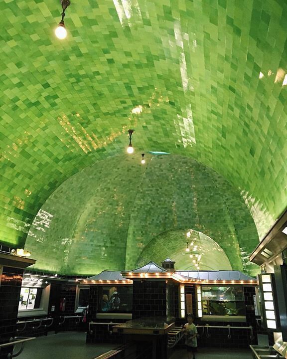 Adorned in Pewabic tile. iPhone photo. #Patterns