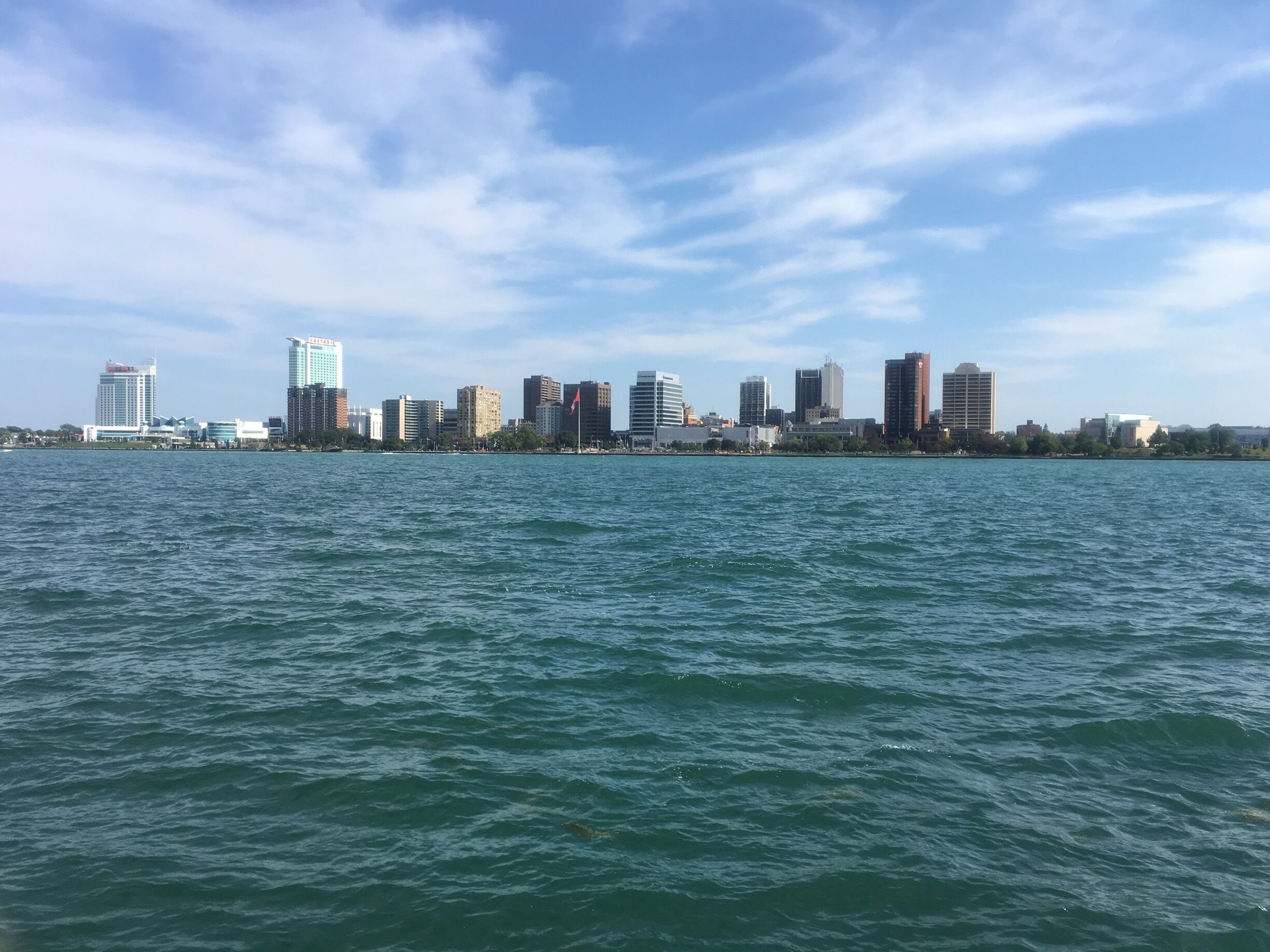 Love the Canada view from the Detroit side 🇨🇦