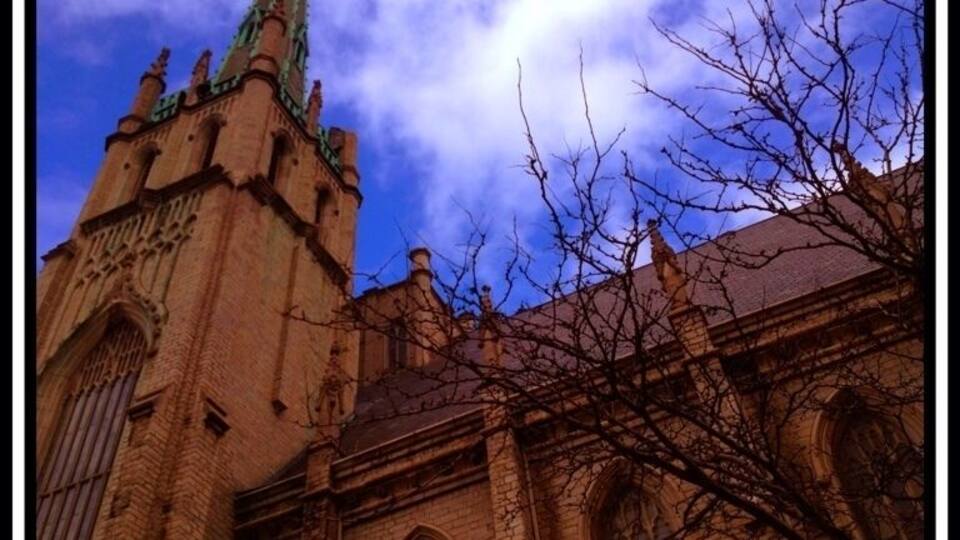 One of magnificent old churches in Detroit