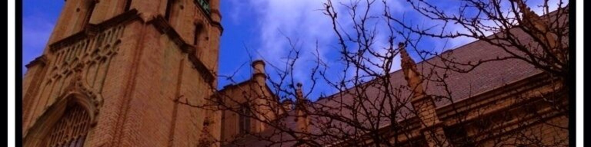 One of magnificent old churches in Detroit