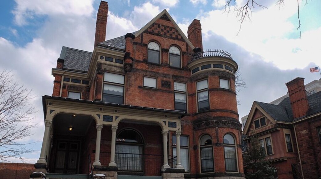 Located in Midtown Detroit the Inn on Ferry Street are four beautifully restored Victorian mansions and two carriage houses. The bed and breakfast was extremely comfortable and the breakfast spread was wonderful.
You can book a room here: http://www.innonferrystreet.com/