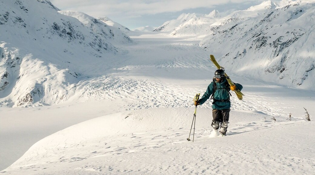 Remote and worth it! #Trovember To reach this spot head to Stewart, BC then into Hyder, Alaska. Sled access back into BC and up to Salmon Glacier viewpoint. Go for a hike and have some ski turns while looking at this majestic glacier. In Summer you can drive right to this spot! #ExploreBC #ExploreCanada #SalmonGlacier #BC #StewartBC