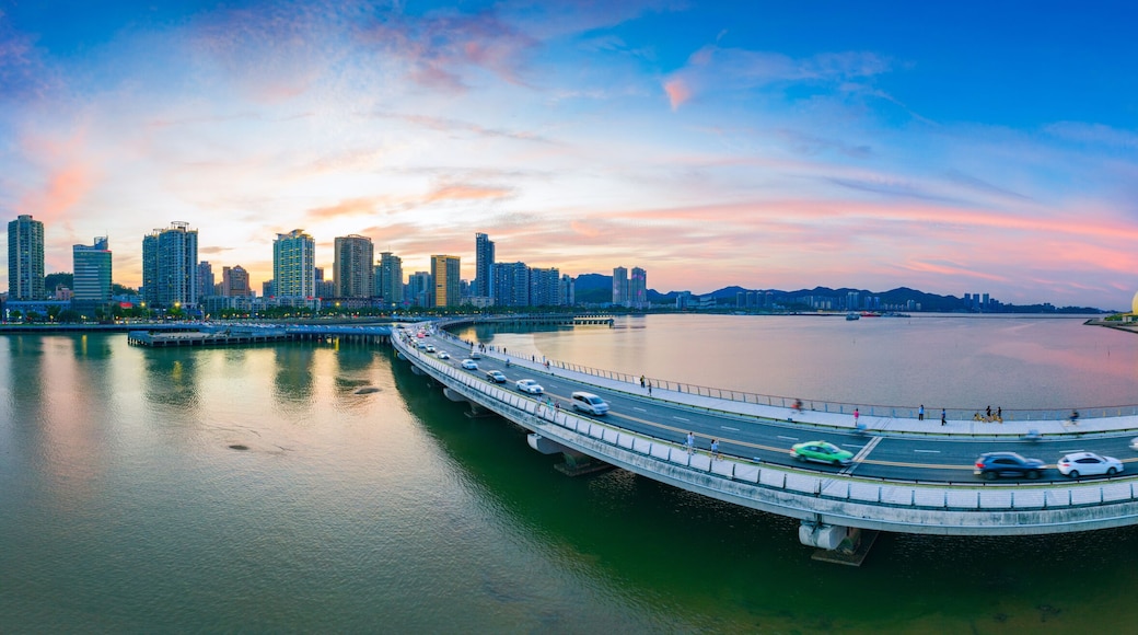 Xinyue Bridge and Zhuhai Grand Theater, Zhuhai, China
