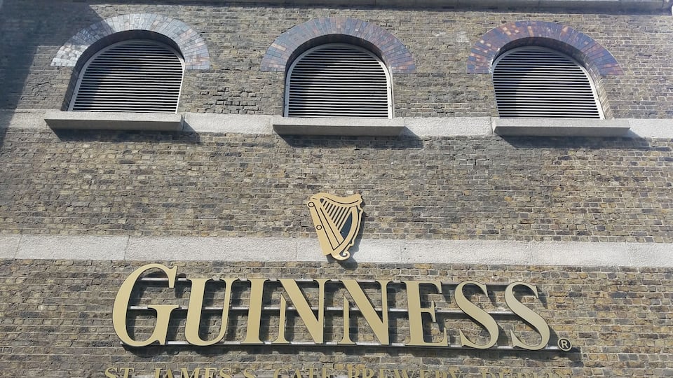 St James's gate at the Guinness brewery