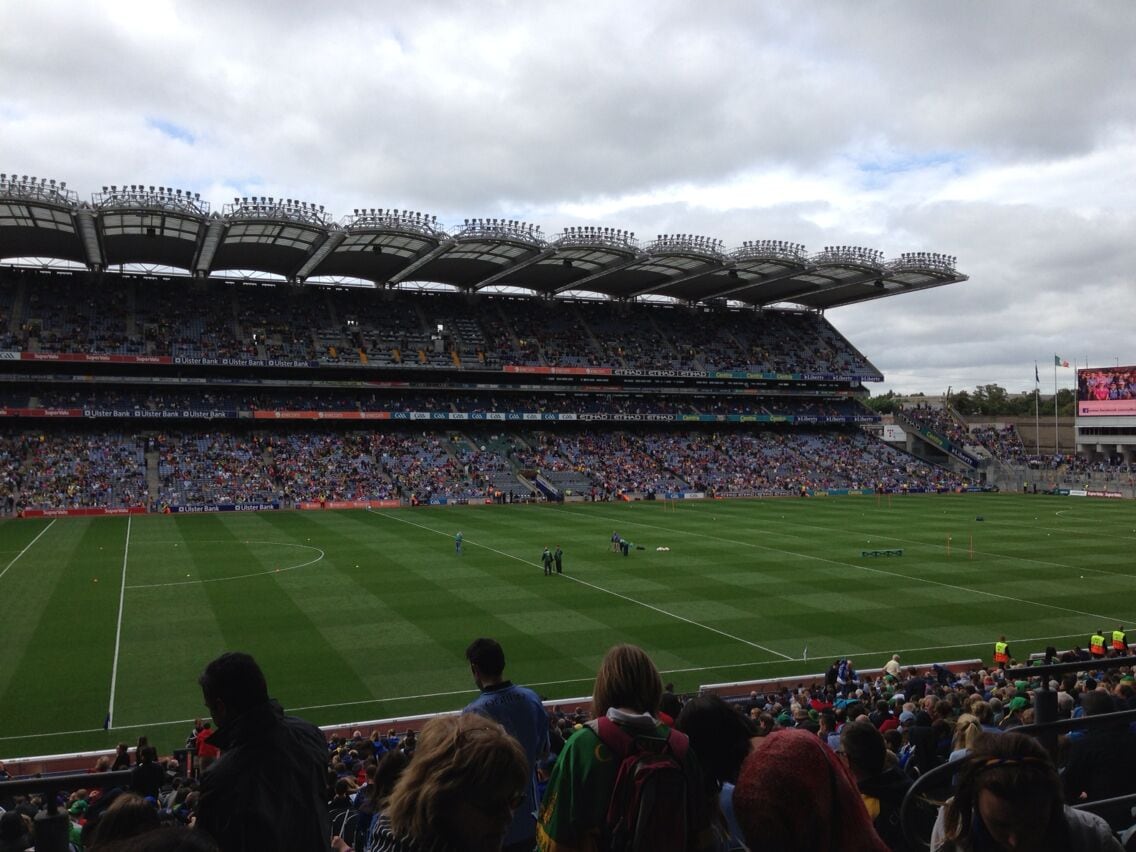 Gaelic football semi-final. Incredible to be surrounded by enthusiastic Irish fans!