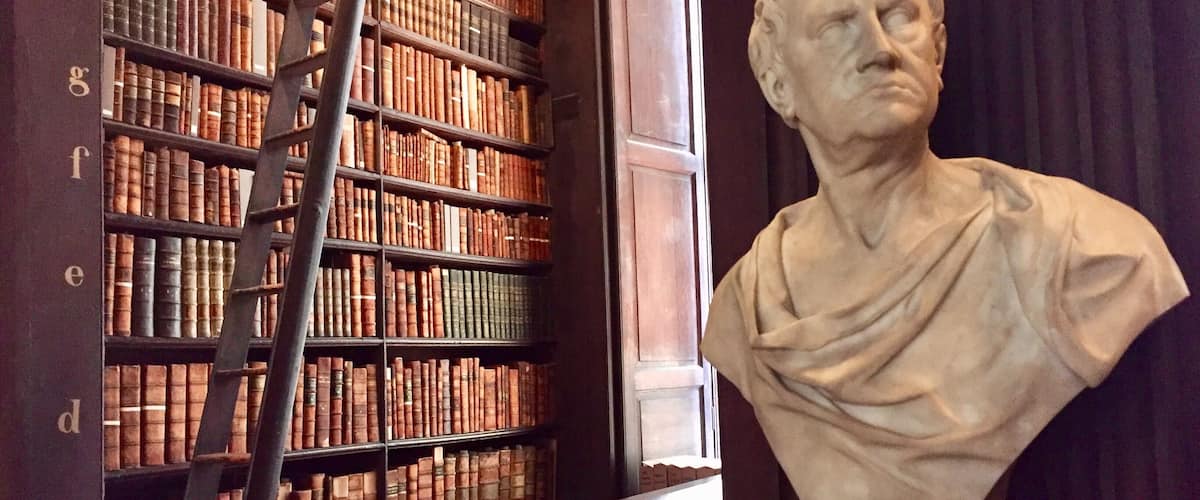 more books and statues.