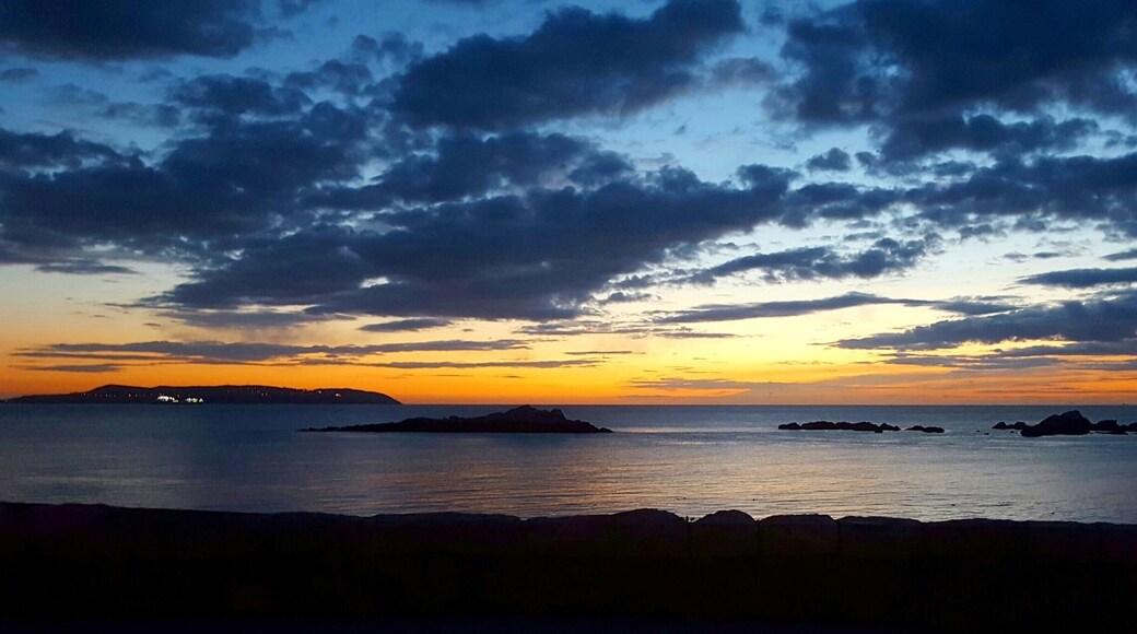 Sunrise from the harbour in Dalkey, Co Dublin.