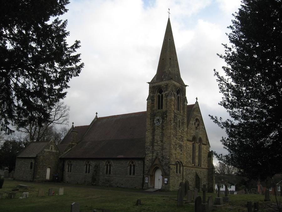 St John the Evangelists Church, Copthorne, West Sussex St. Johns is an Anglican (Church of England) Parish Church, the most northerly church in Sussex. It was built in 1877.