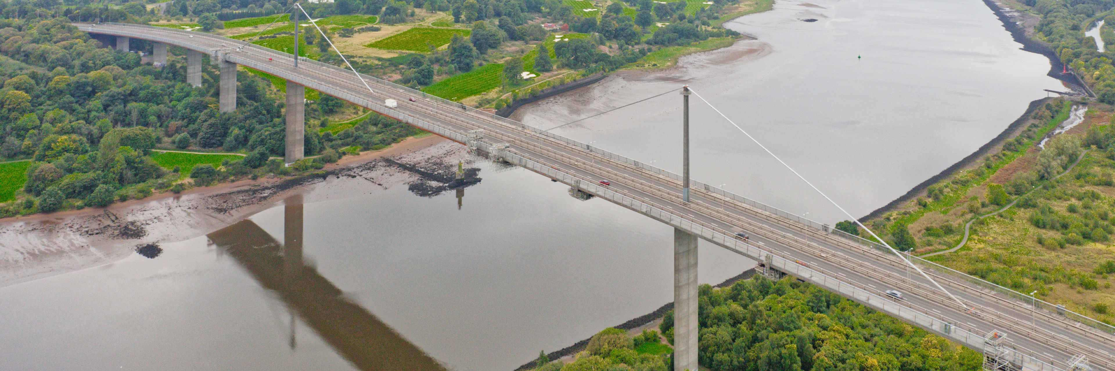 Erskine bridge over the River Clyde connecting Renfrewshire with West Dunbartonshire