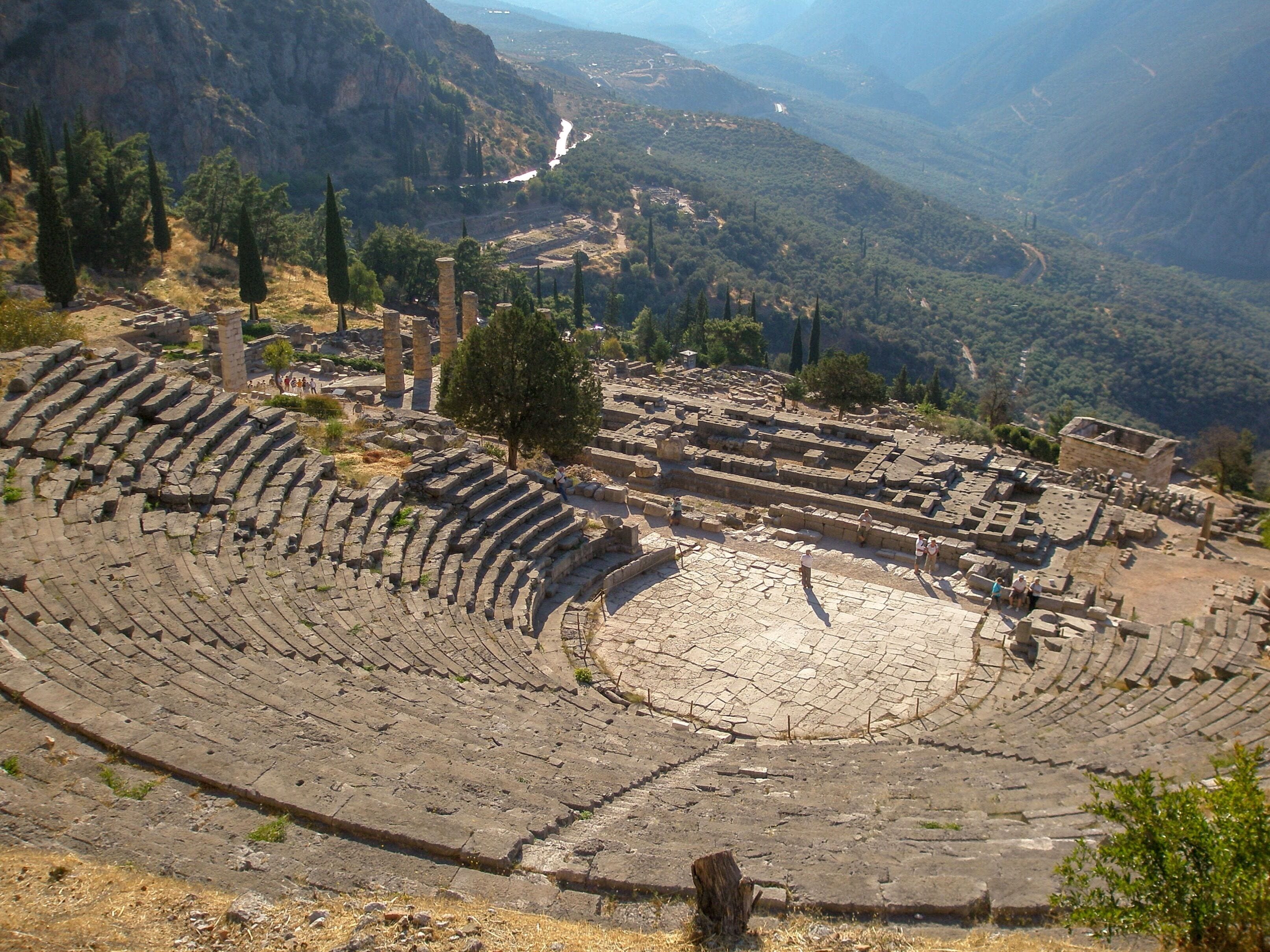 The Ancient Theatre of Delphi @ Delphi, Greece (Sep 2006).