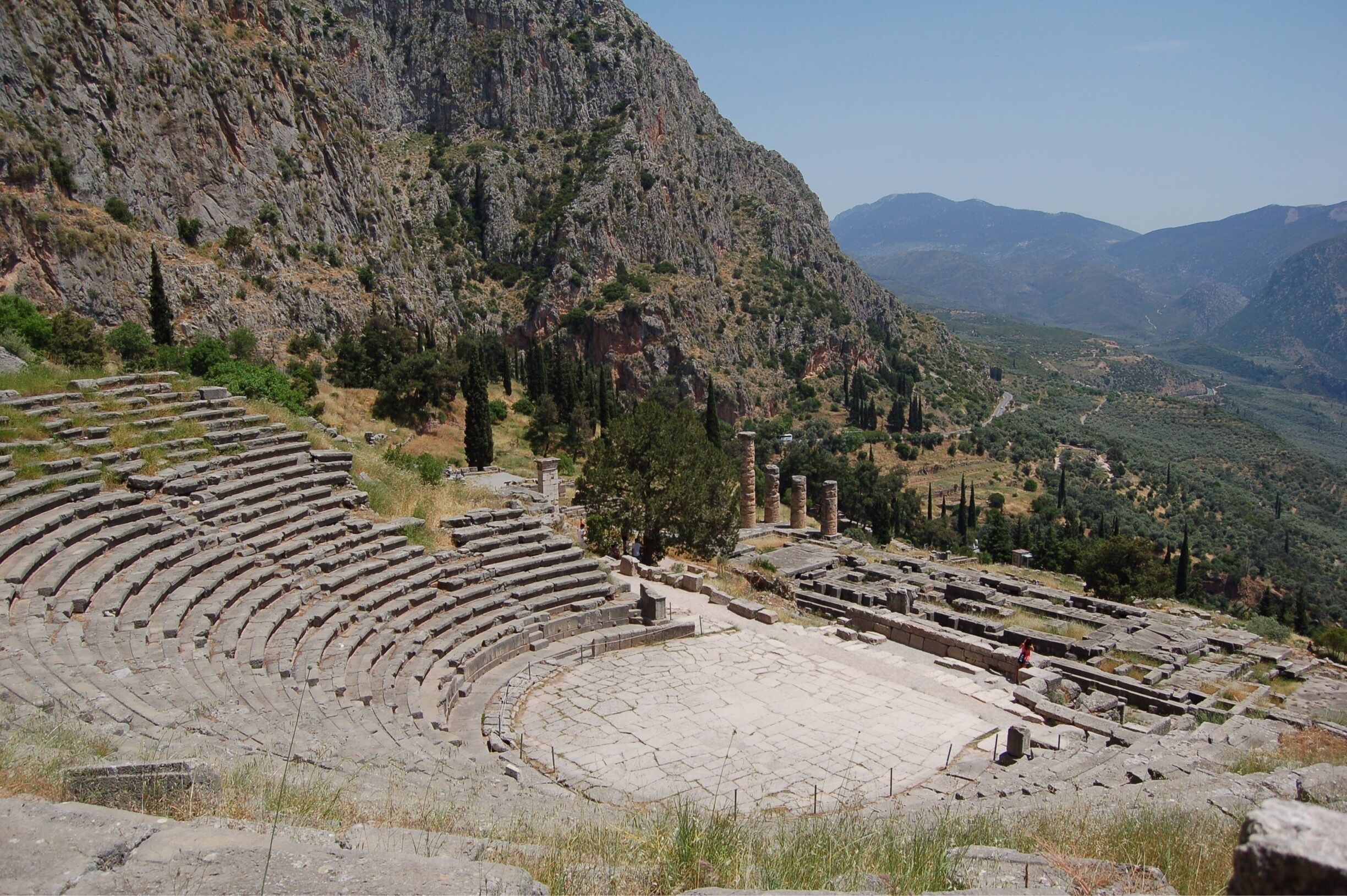 Going to see Delphi is a great day trip from Athens. We splurged on a private tour of the museum and site-very interesting and made it a great personal experience. #delphi #greece #mountparnassus #greecedaytrips