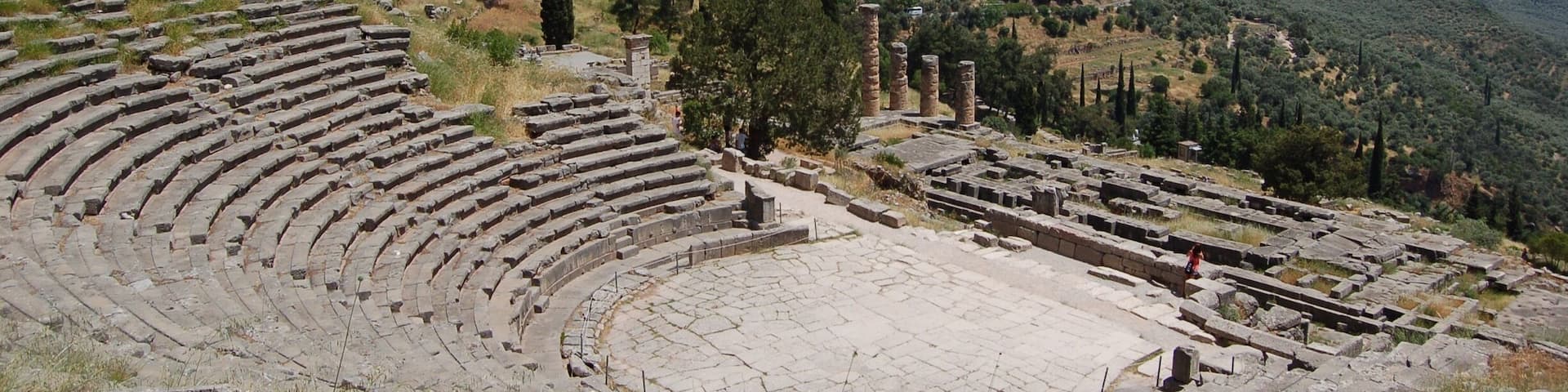 Going to see Delphi is a great day trip from Athens. We splurged on a private tour of the museum and site-very interesting and made it a great personal experience. #delphi #greece #mountparnassus #greecedaytrips