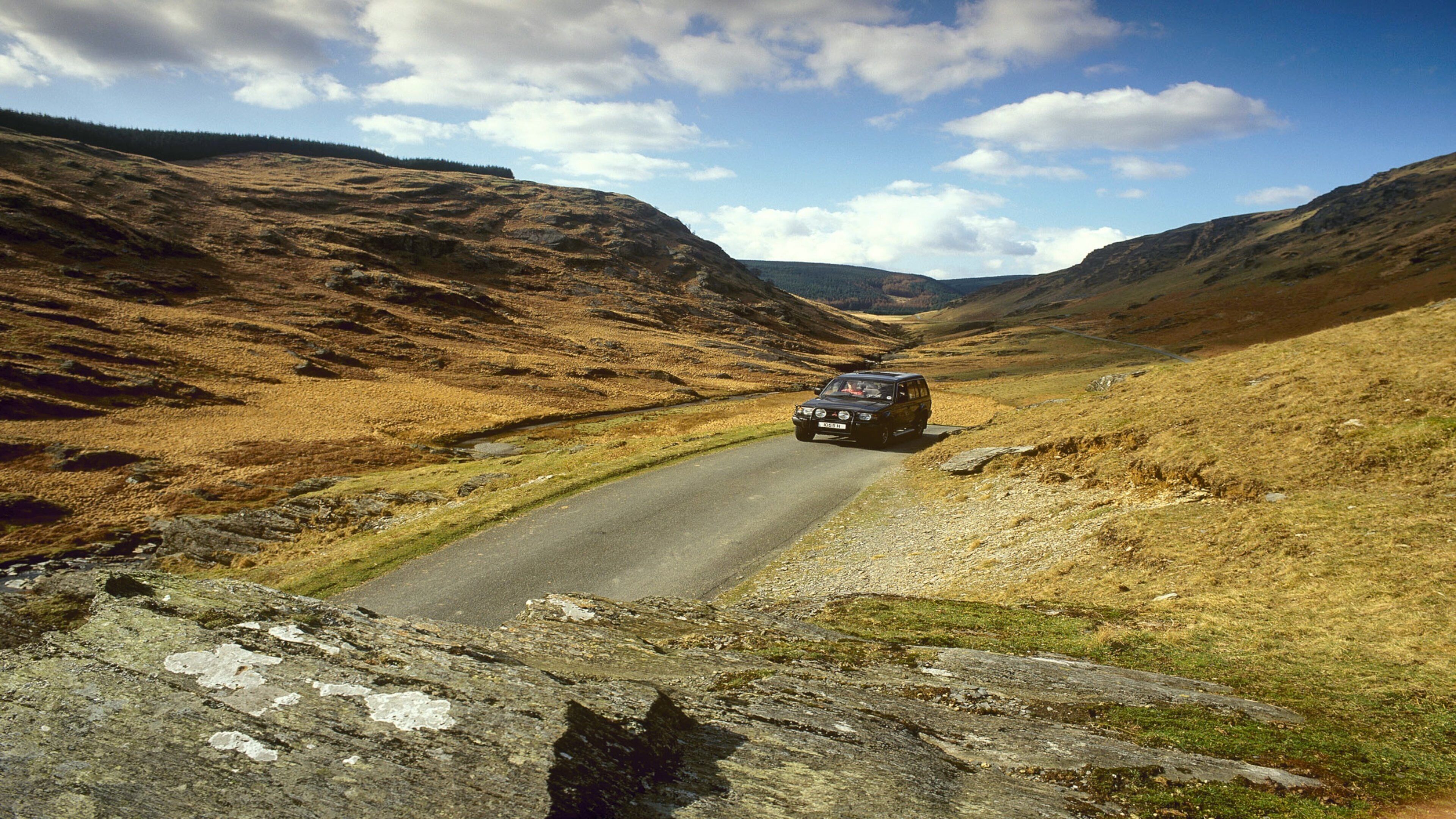Powys which includes desert views, tranquil scenes and off road driving
