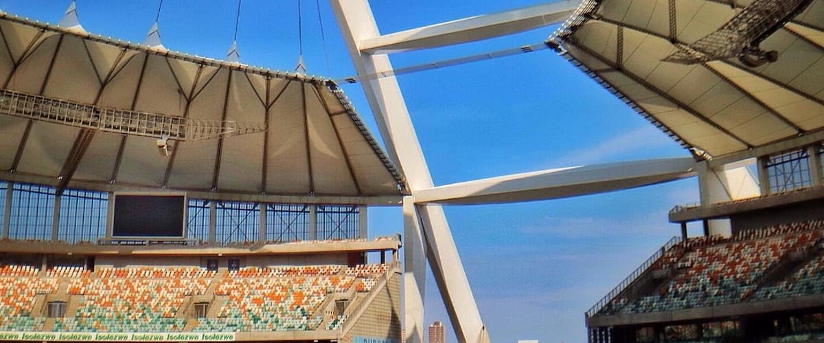 You can do a 100 meter rope swing off the top of the stadium in Durban, not for the faint of heart