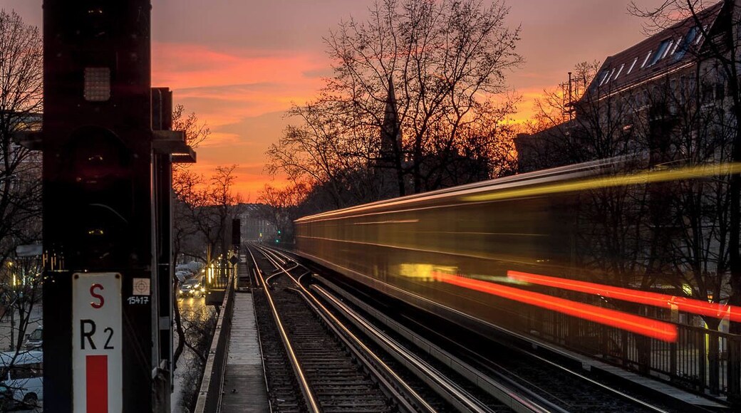 #GoldenHour in Berlin while waiting for a #UBahn. Actually I waited for a second train to make sure I could get my photo.