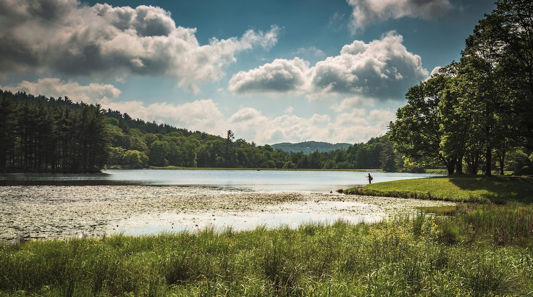 The sight of a single fisherman at the lake when visiting this National Park Service site prompted this late-afternoon image. ISO 100, 30mm, f/9.0, 1/500 sec.