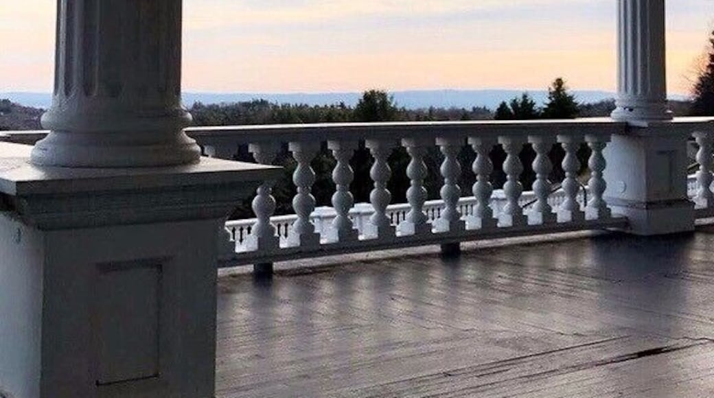 This picture was taken on the porch of Cone Manor. The house was built in 1901 and sits on a 3,500-acre estate. The house now has a craft center or gift shop inside and is open seasonally to the public. The surrounding trails on the manor lead to Bass Lake and to the Fire Tower. One of my best friends got engaged on the porch of the house last winter and I often spend the early part of the fall semester studying in the grass or running the trails. I find it fascinating that the same house that I spend a lot of my time at has such an interesting history that continues to live on today. #appalachianechoes