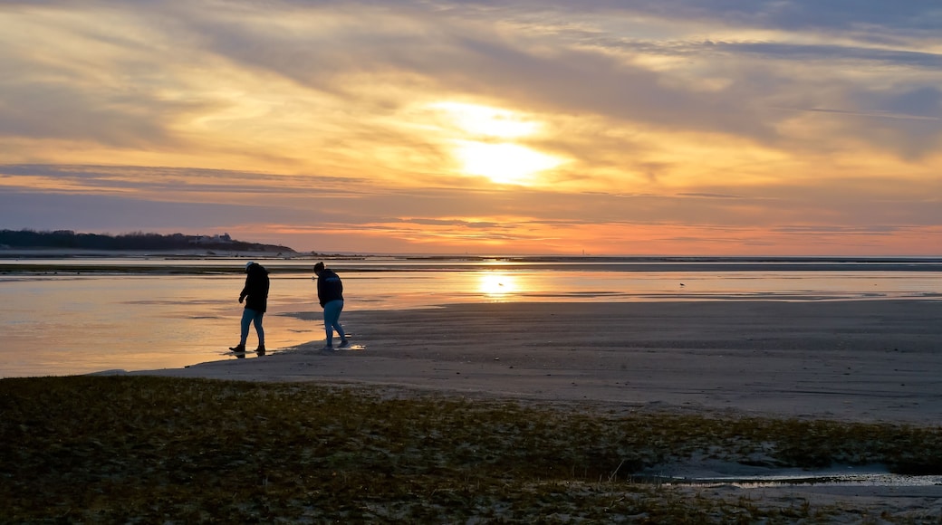 Sunset on Paine’s creek beach Cape Cod MA USA