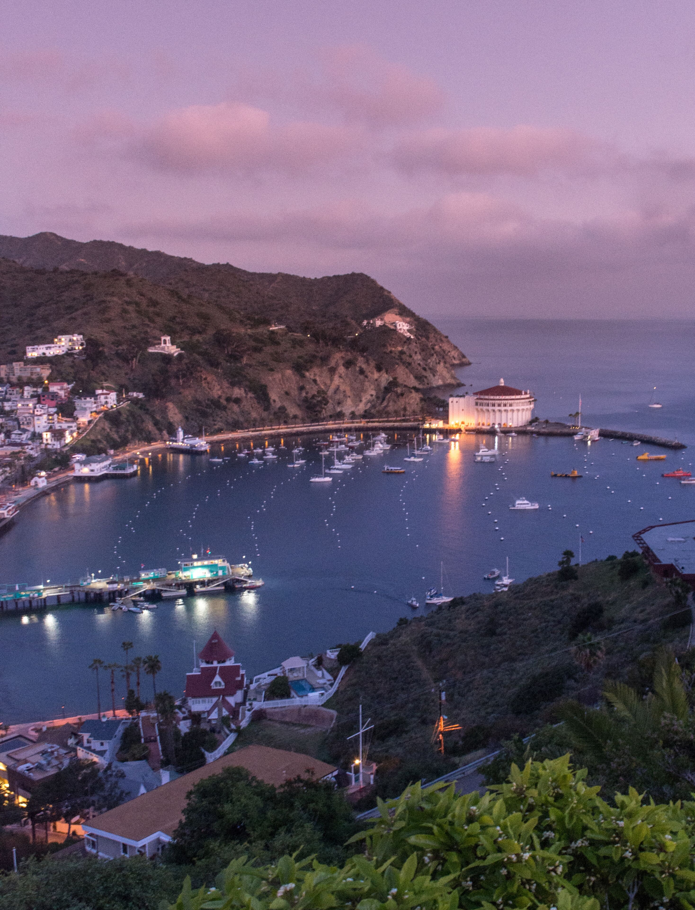 Sunset - Avalon Harbor, Catalina Island, California