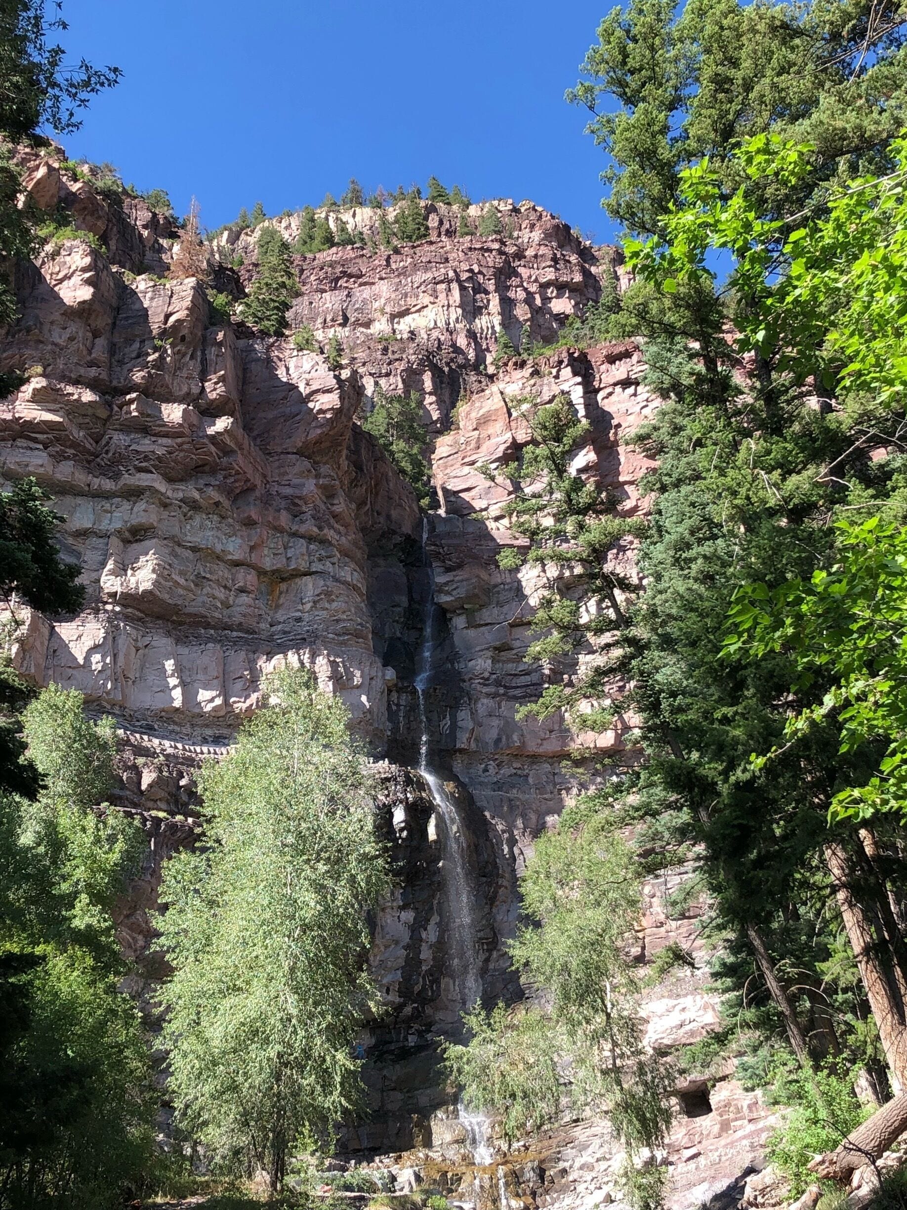 Cool waterfall right outside of the quaint town of Ouray, Colorado